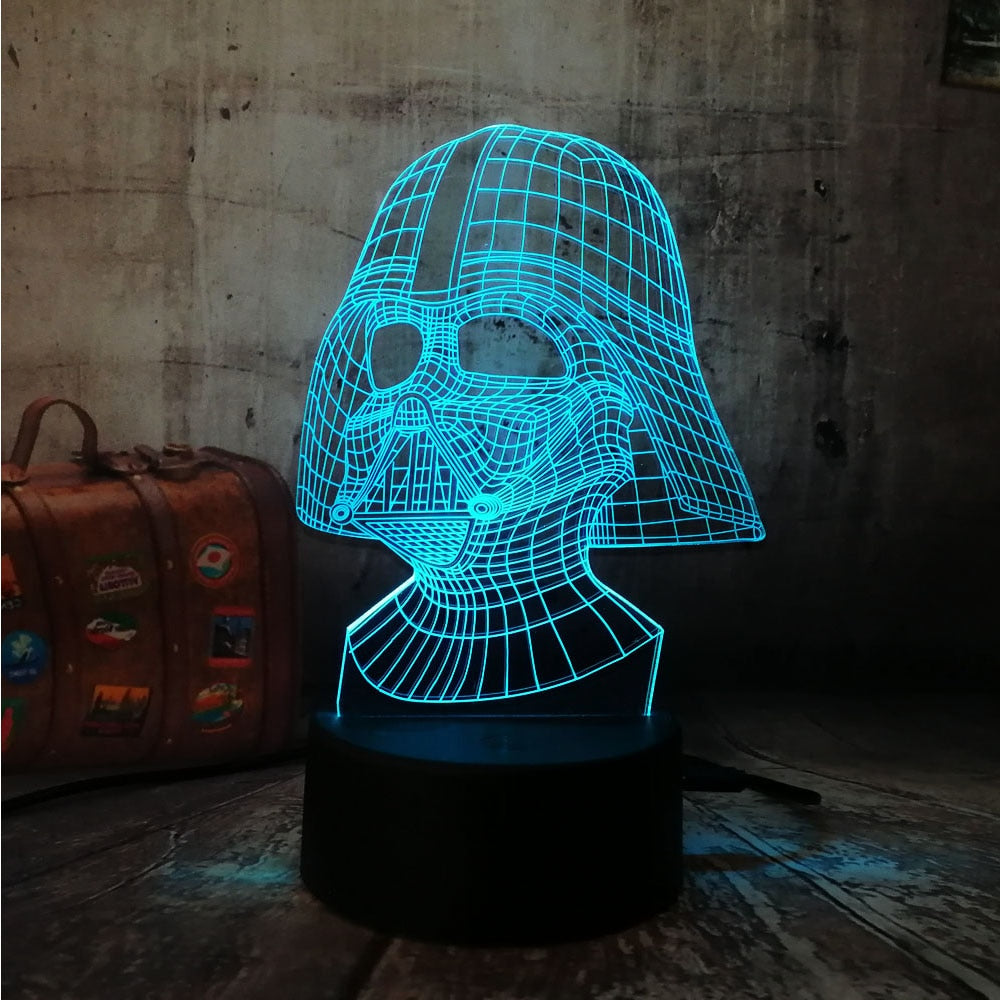 Star War figure Darth Vader 3D LED