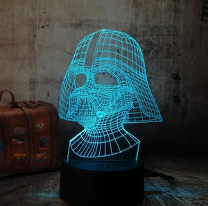 Star War figure Darth Vader 3D LED
