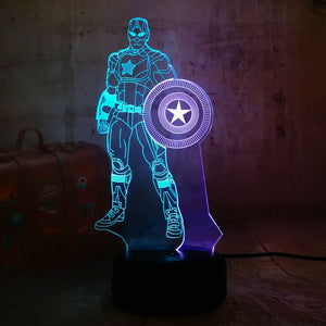 NEW Captain America RGB LED