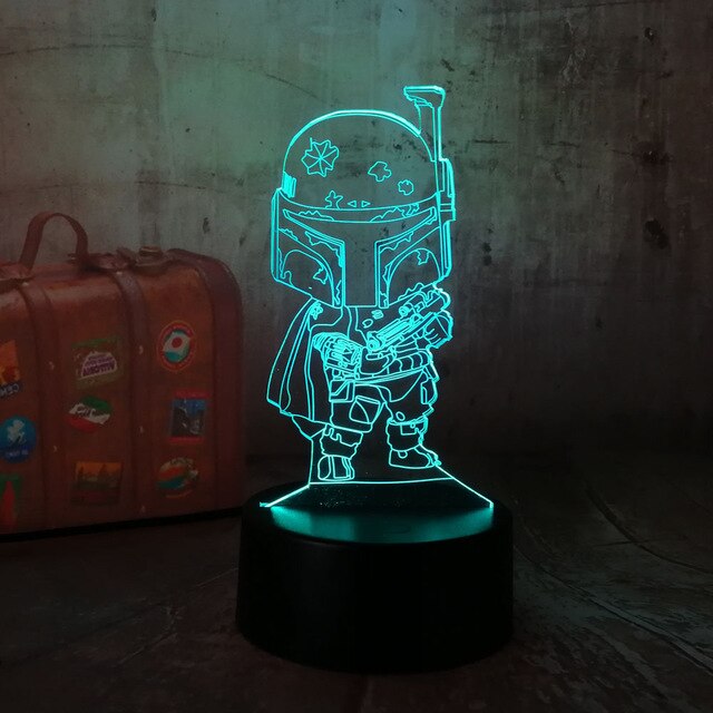 NEW Star Wars Cute Black Knight 3D LED