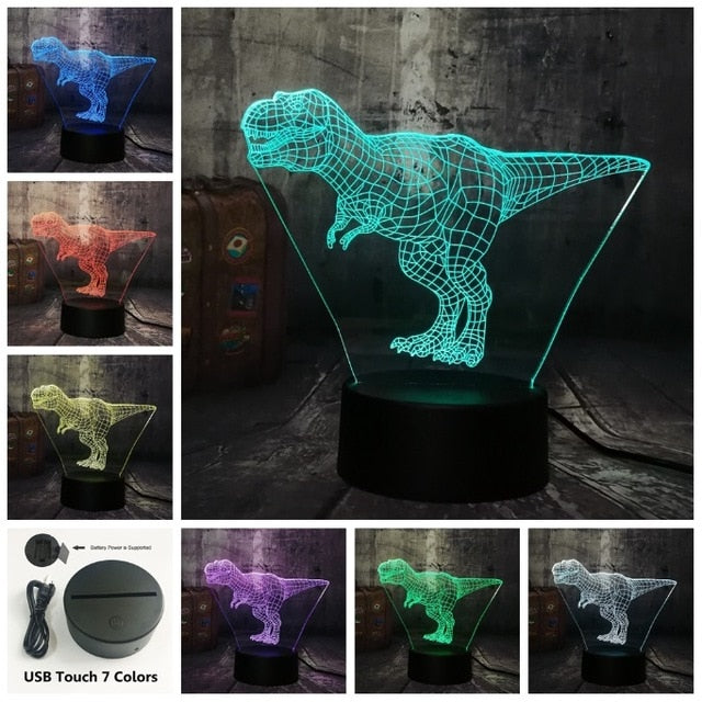 Tyrannosaurus Rex Jurassic World Dinosaur 3D LED
