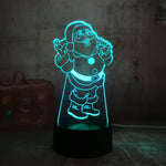 NEW Cute Santa Claus RGB 3D LED