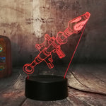 NEW Battle Royale Game Rocket Launcher Arms TPS PUBG Table Lamp 3D LED