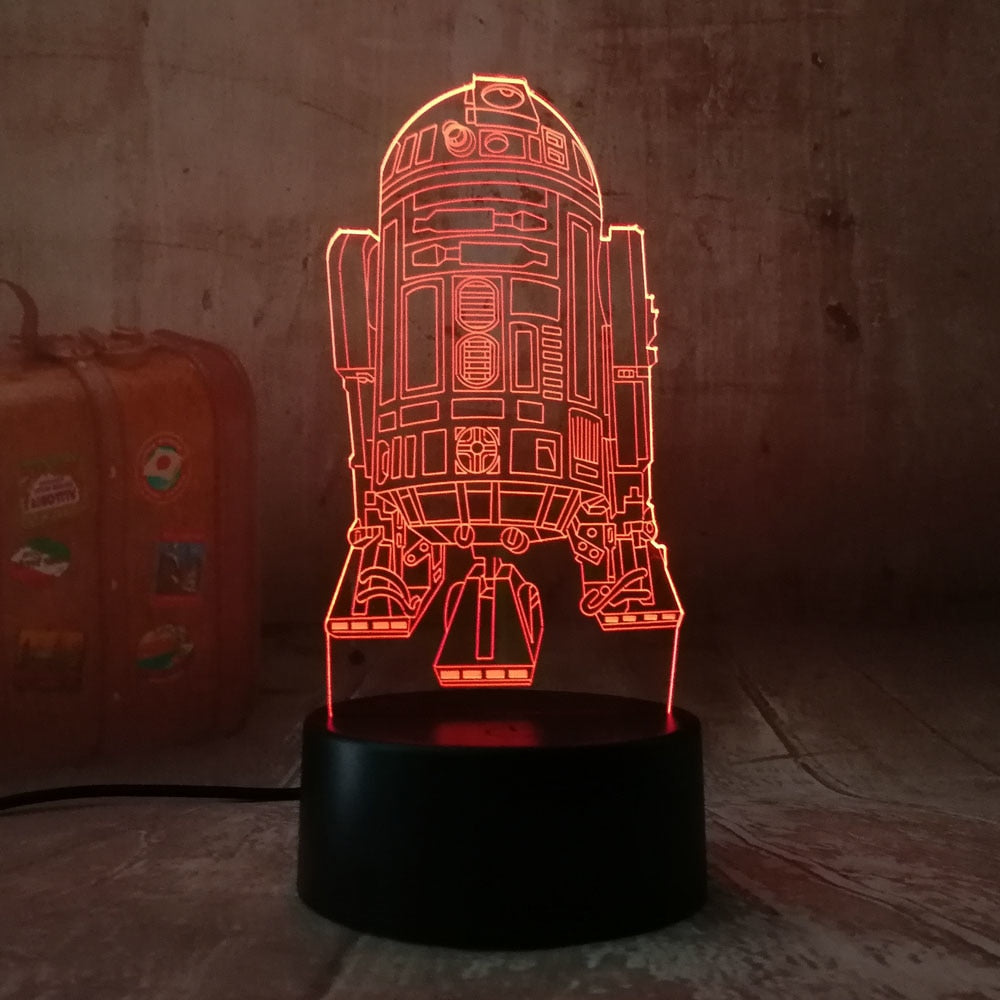Star Wars R2D2 Warship 3D LED
