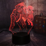 Novelty Cool 3D LED Night Light Esports LOL Figure
