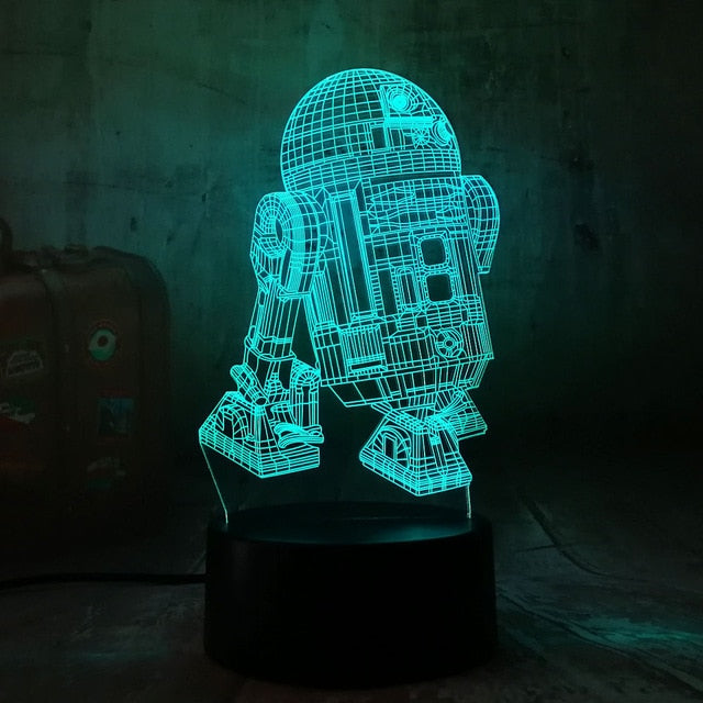 Star Wars Warship R2D2 3D LED