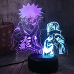 NEW Anime Uchiha Sasuke Uzumaki Naruto Mixed Dual Colors 3D LED